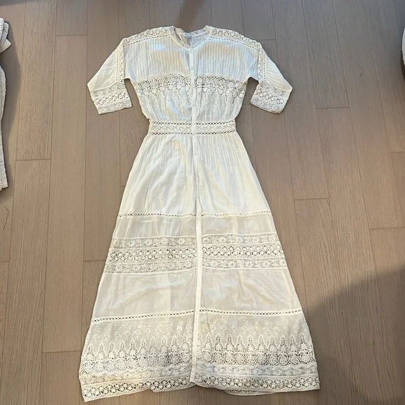 LoveShackFancy Edie Midi Shirtdress - Picture 1 of 13